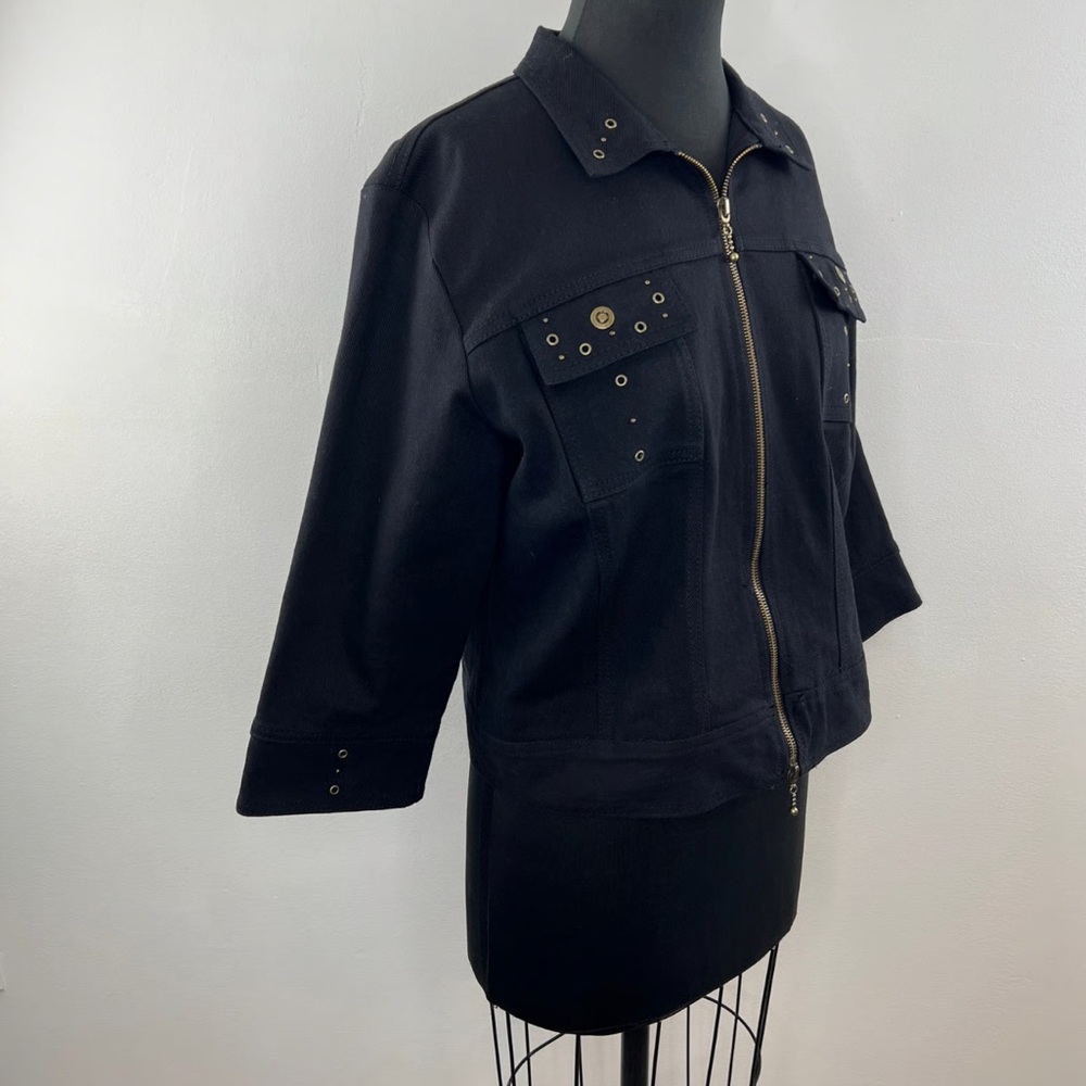 Barba Black Denim Jacket